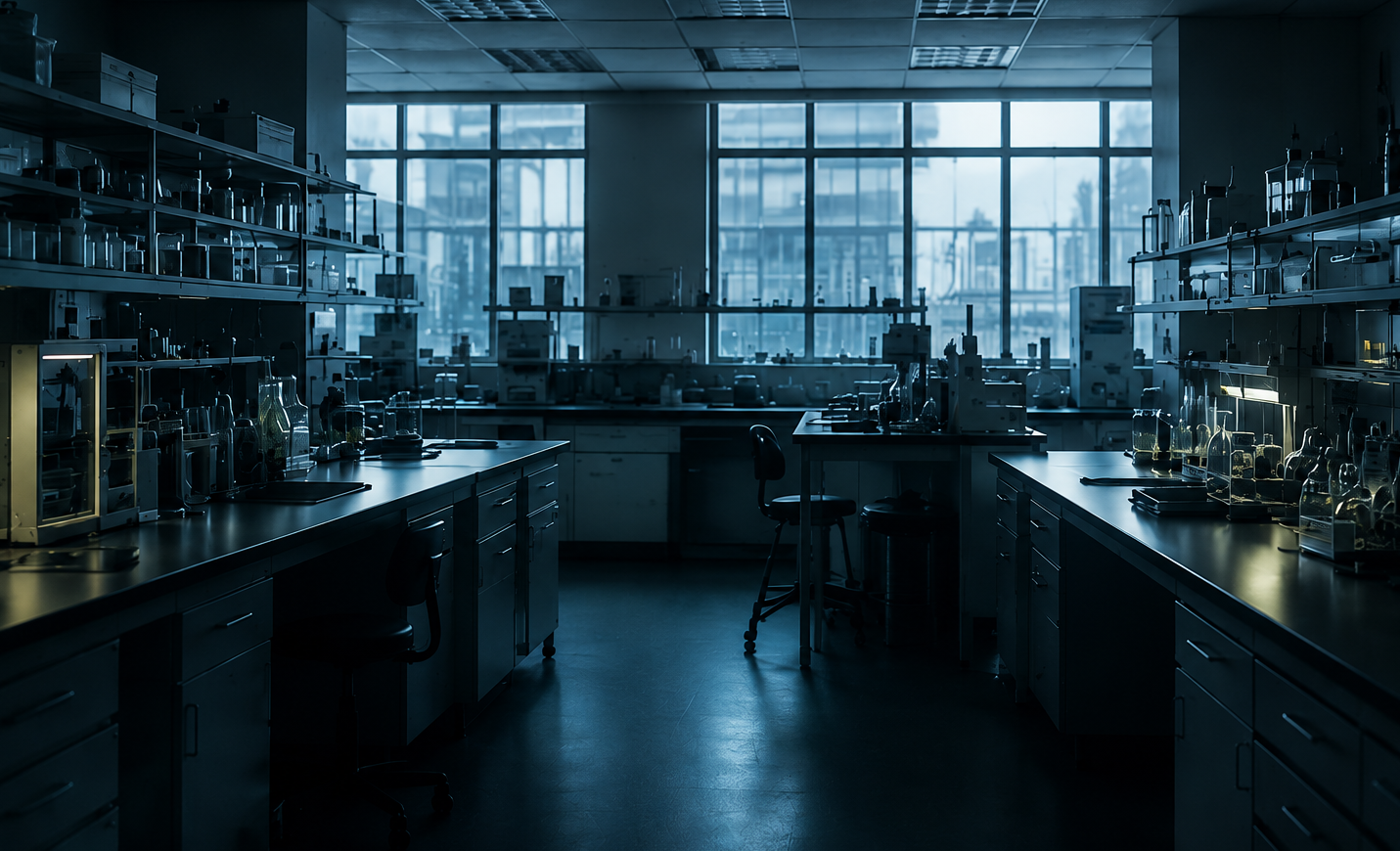 Empty research laboratory
